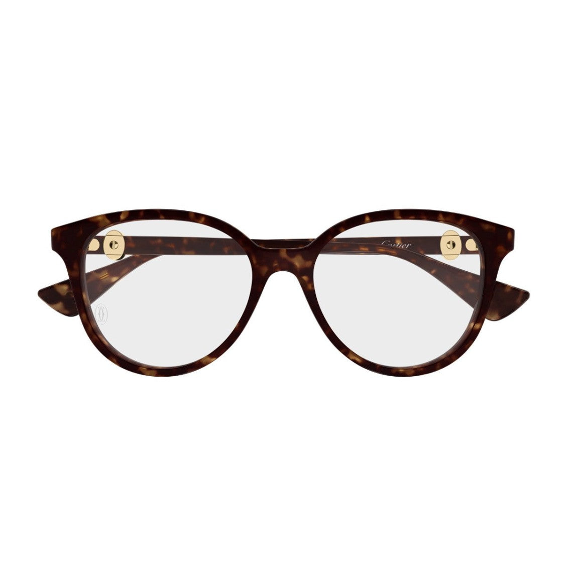 Cartier Havana Double C De Cartier Acetate Round Sunglasses