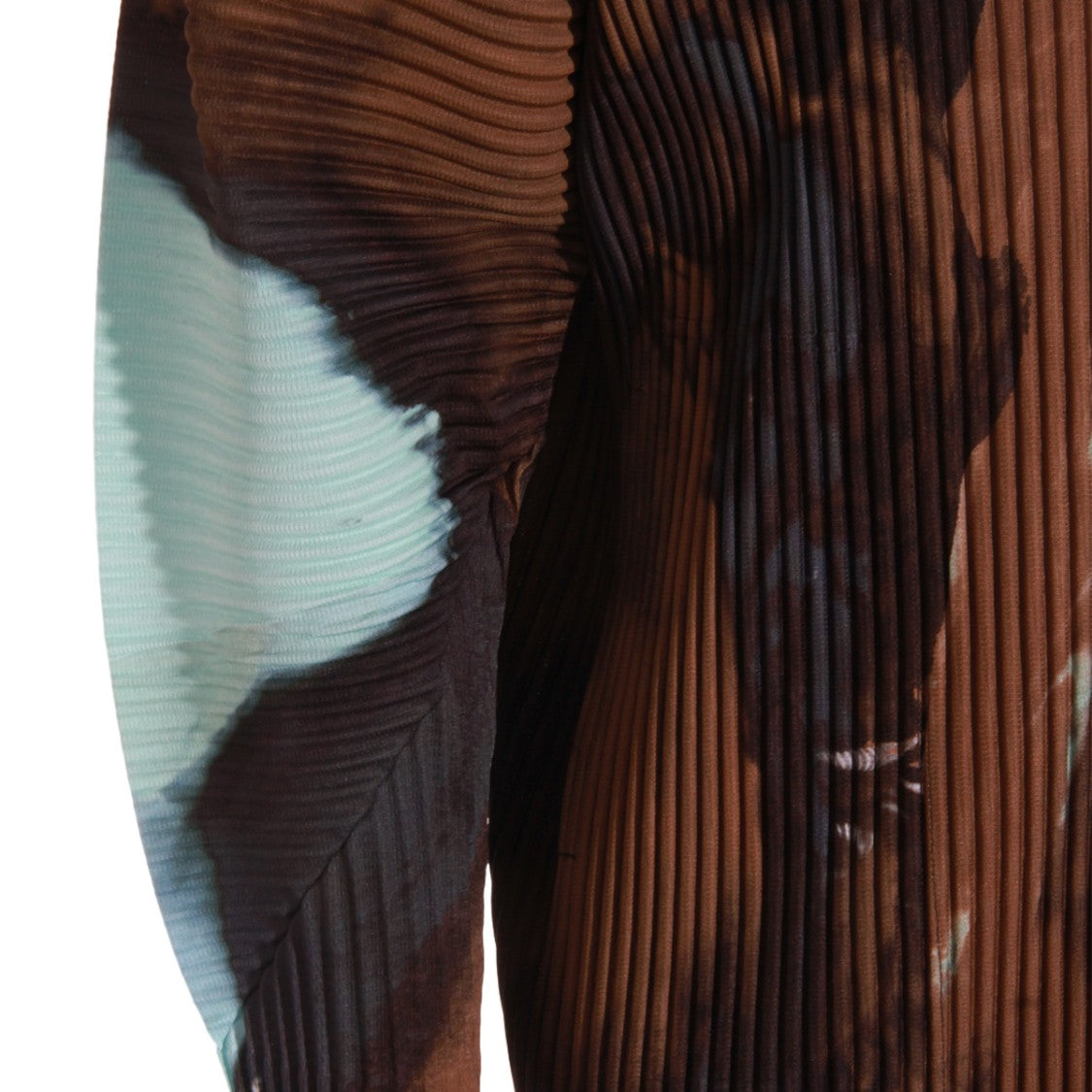Homme Plissé Issey Miyake Pleated Abstract Pattern Top With Button-Down Front
