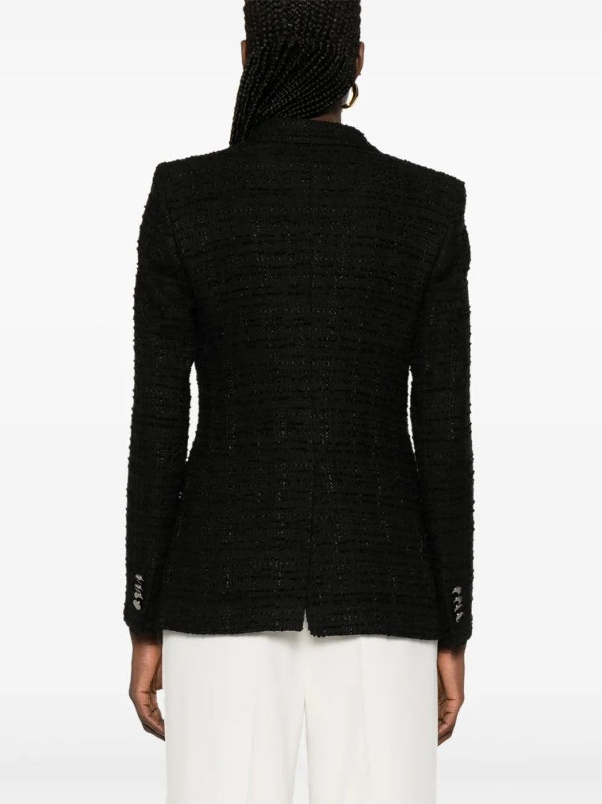 Tagliatore Tailored Black Blazer With Double-Breasted Design