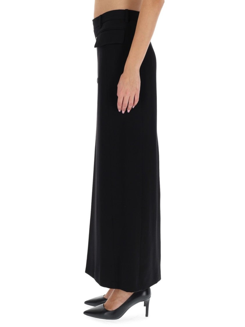 Balenciaga Tailored Long Skirt With Double-Breasted Detail