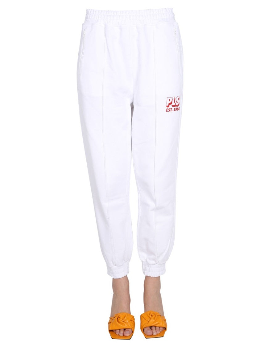 Philosophy Di Lorenzo Serafini Relaxed-Fit White Track Pants