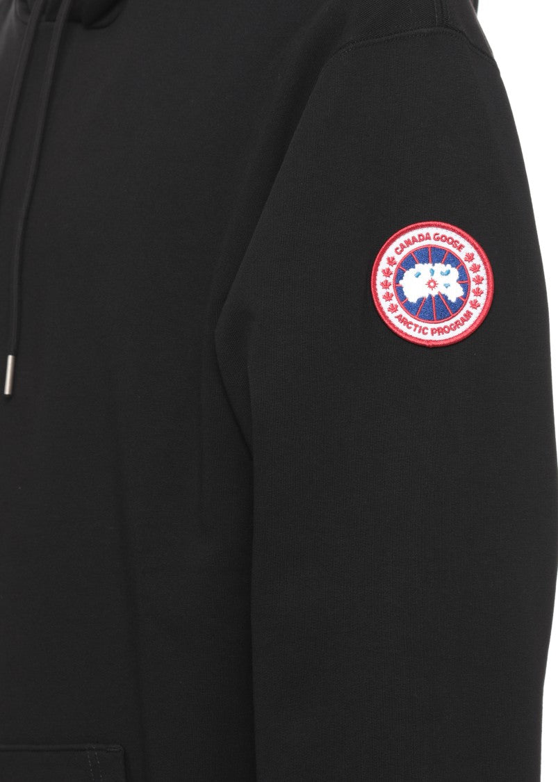 Canada Goose Black Hooded Sweatshirt With Kangaroo Pocket