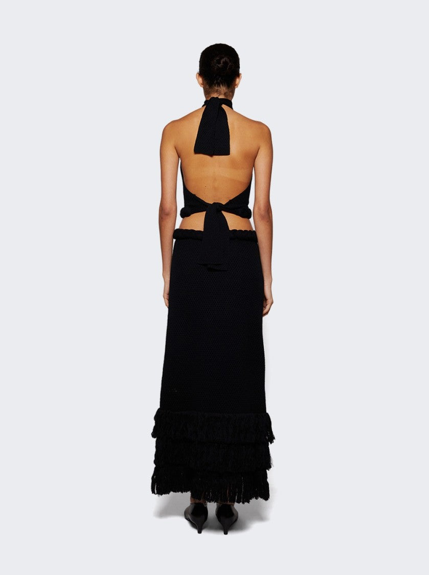 Johanna Ortiz The Unknown Midi Dress Black