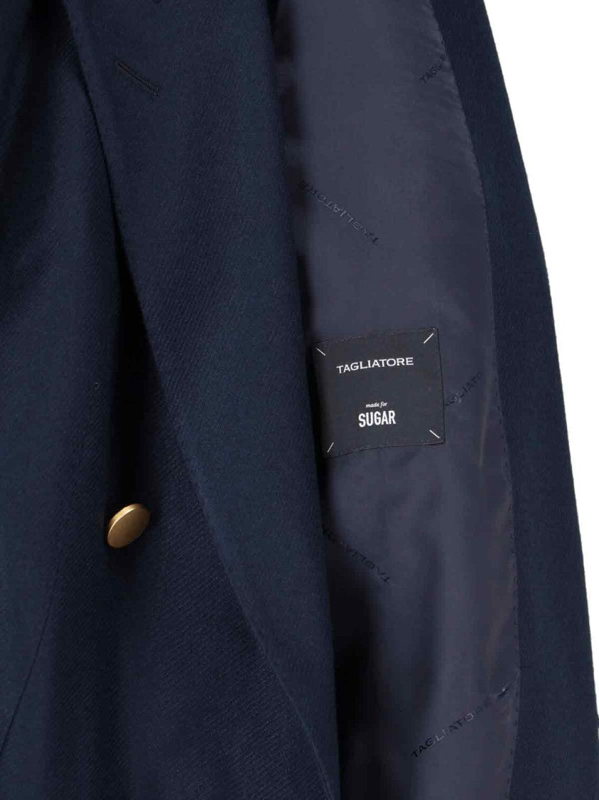 Tagliatore Tailored Double-Breasted Jacket With Gold Buttons
