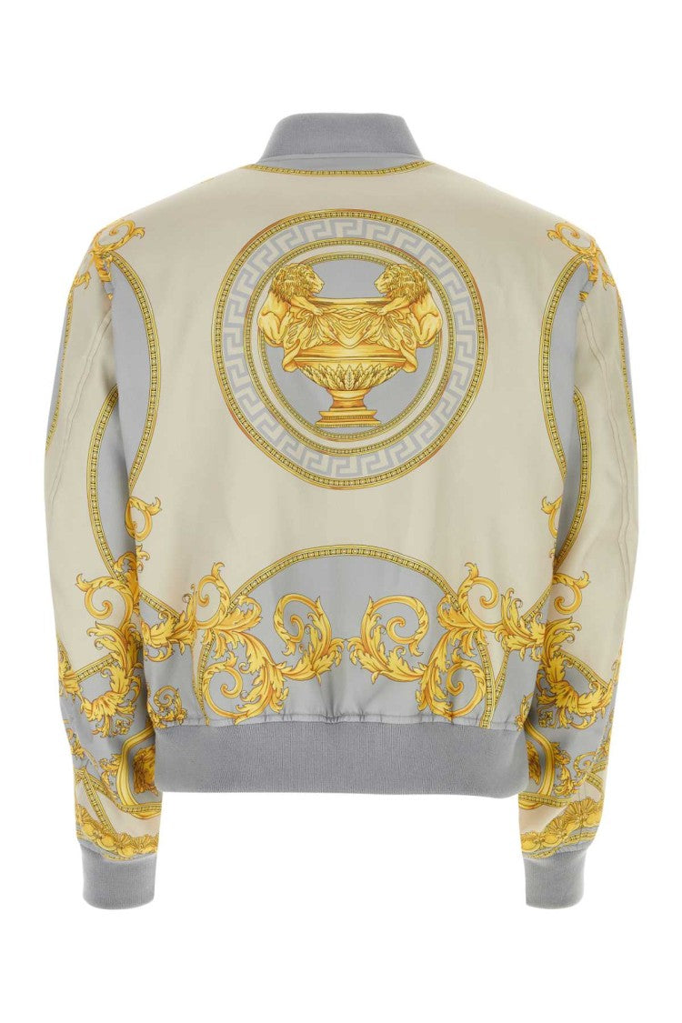 Versace Printed Polyester Bomber Jacket
