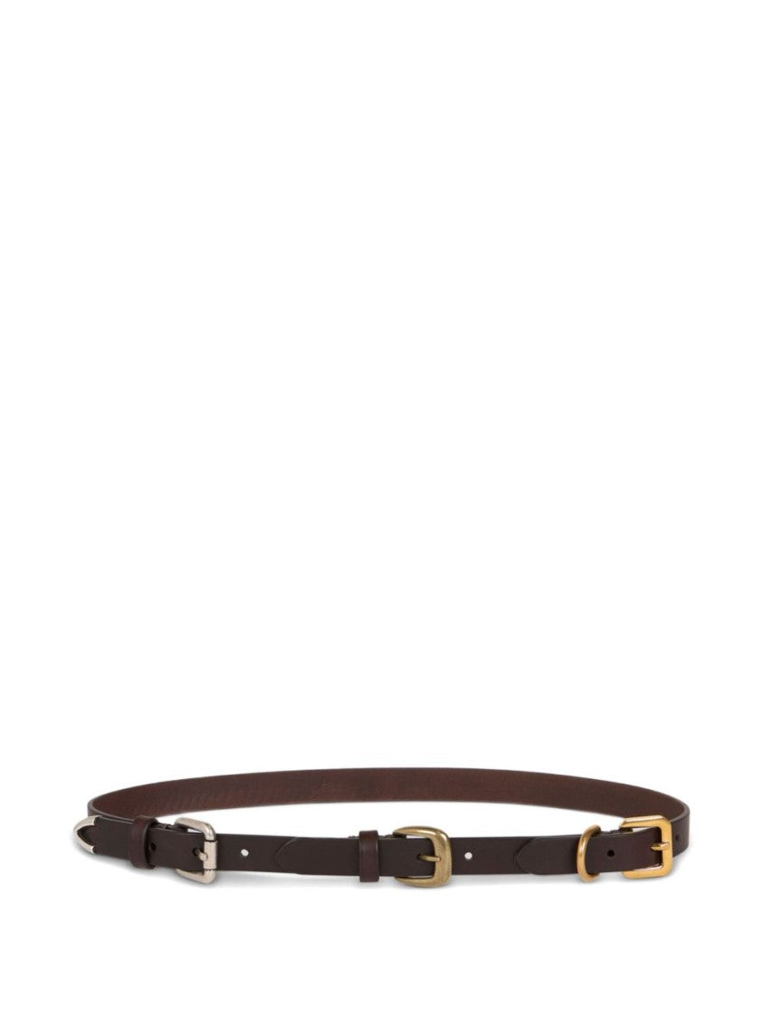 Etro Slim Calf Leather Belt