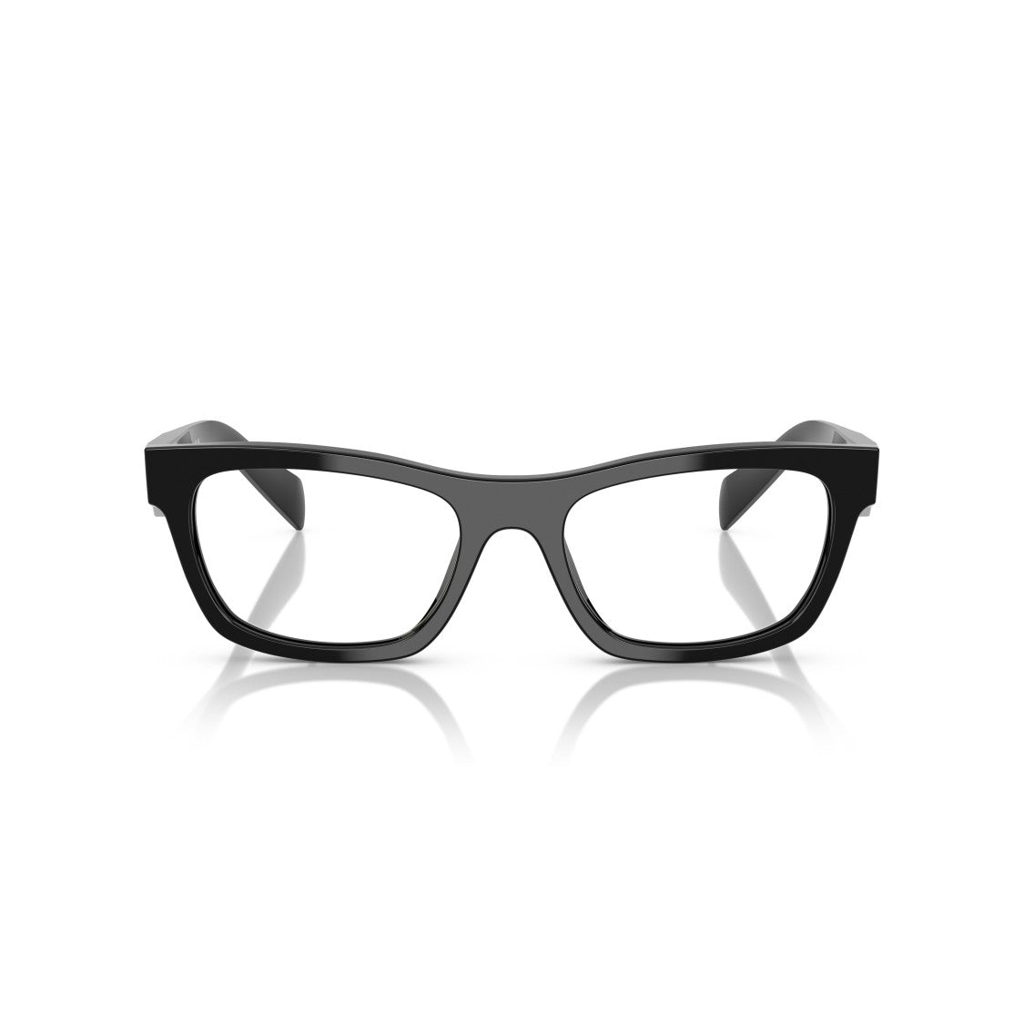 Prada 0Pr B01v Rectangular Black Acetate Eyeglasses