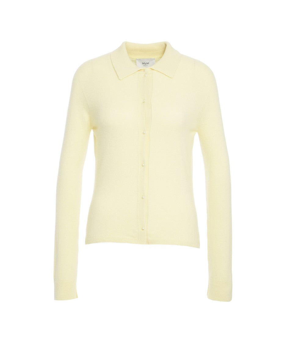Mvm Polo Collar Knit Sweater