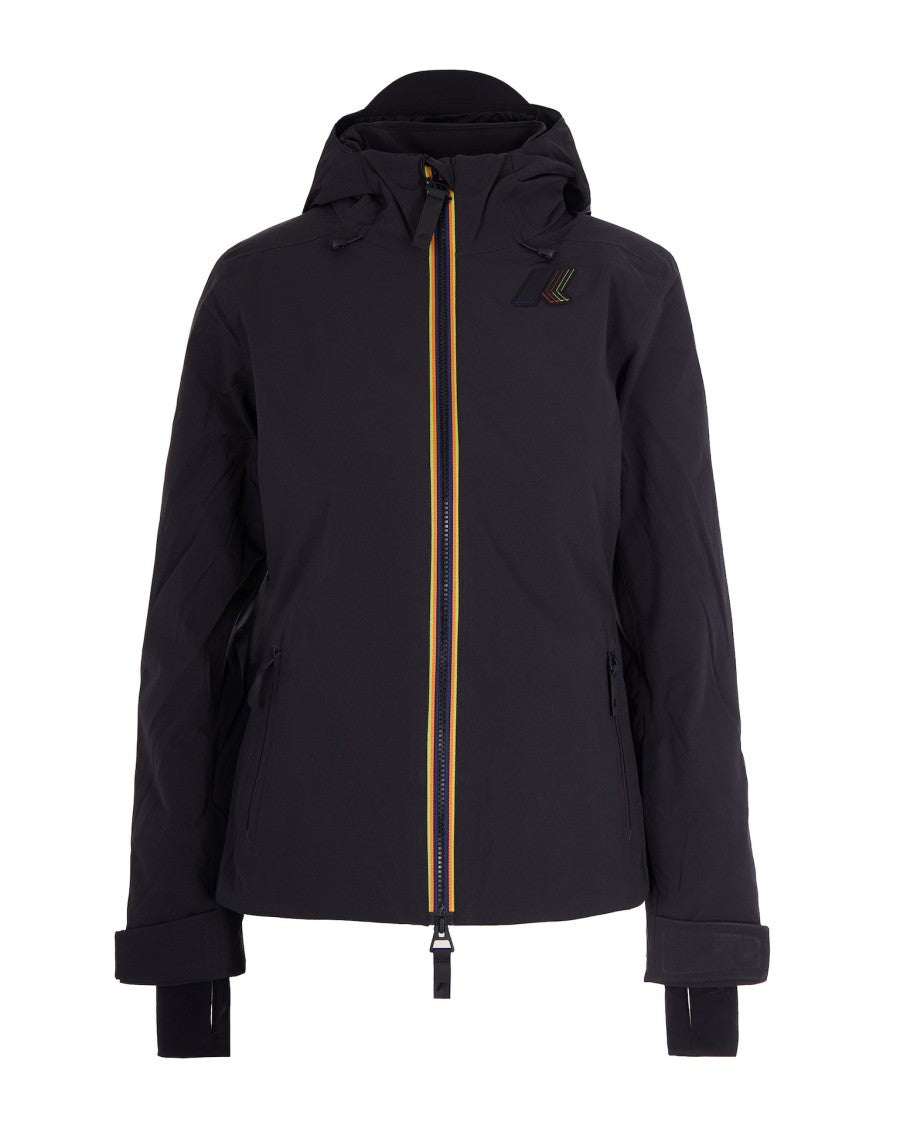 K-Way Sci Technical Short Coat With Detachable Hood