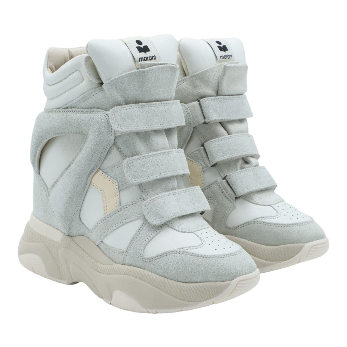 Isabel Marant High-Top Chunky Sole Velcro Sneakers
