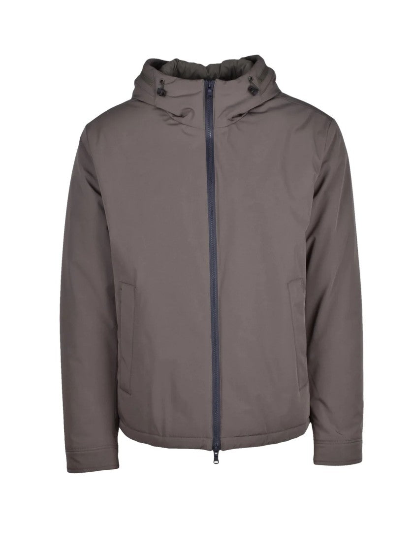 Paul & Shark Green Polyester Elastane Men's Waterproof Jacket