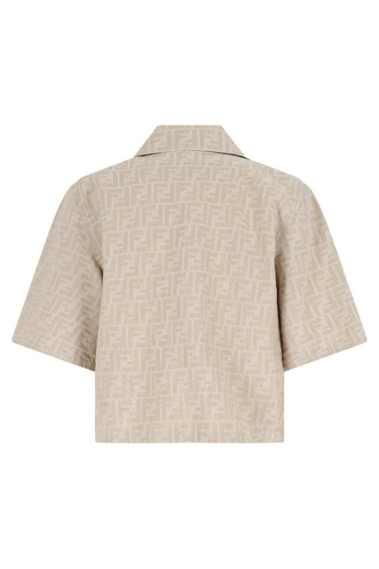 Fendi Classic Blue Jacket With Front Zipper Closure