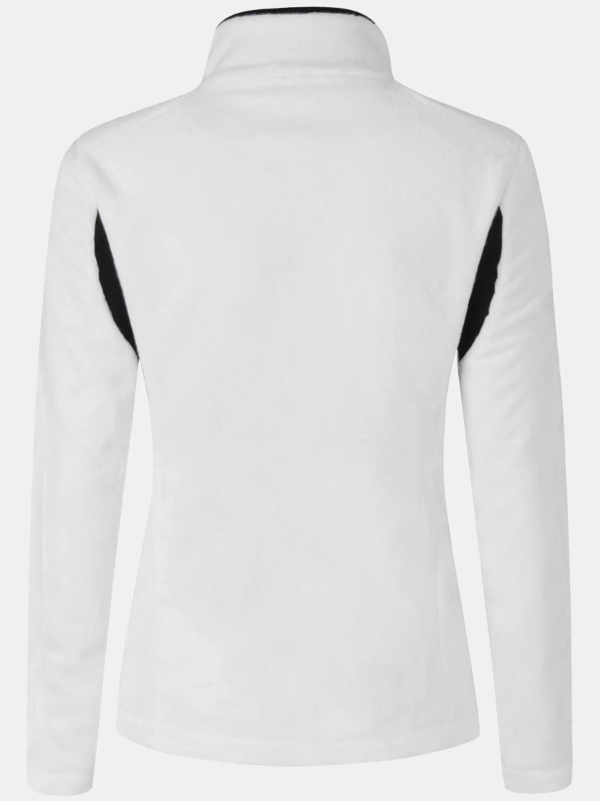 Montura Fitted White Jacket With Black Accents And High Collar