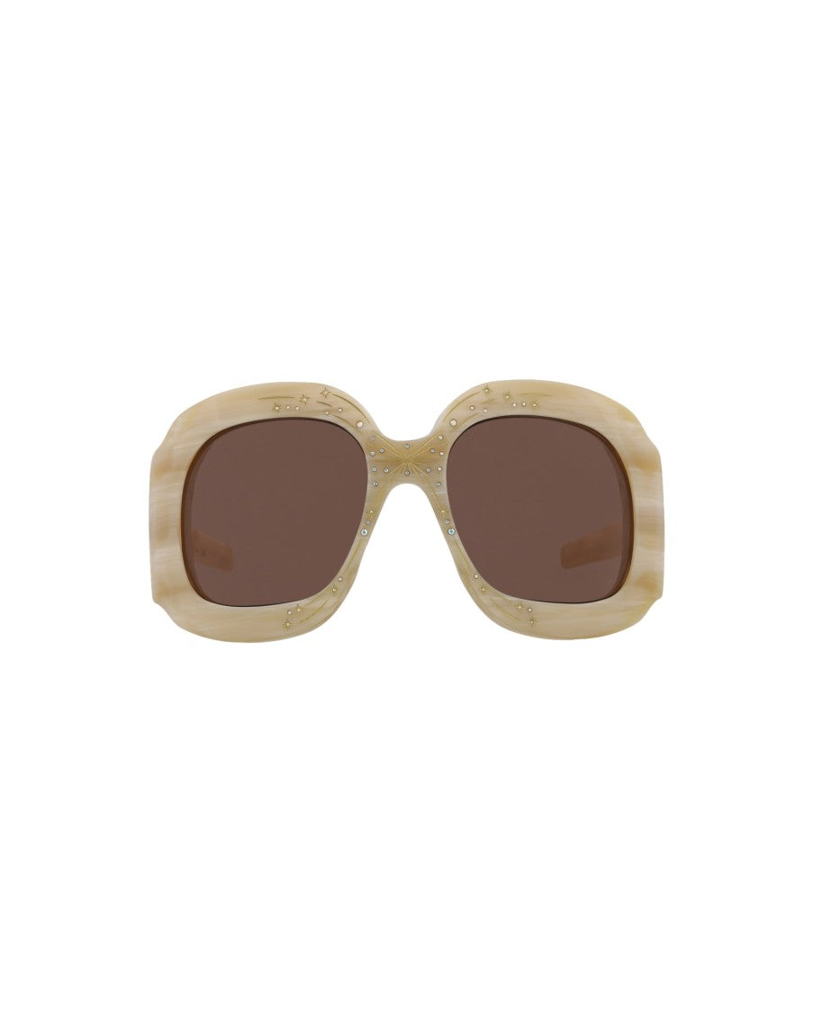 Gucci Shield-Frame Acetate Sunglasses