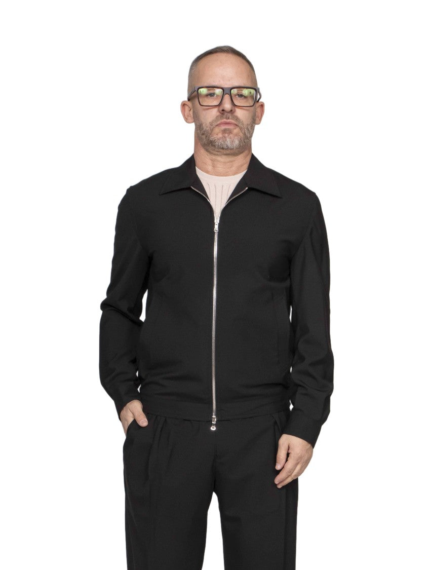 Briglia Bill Black Classic Collar Zip-Up Jacket