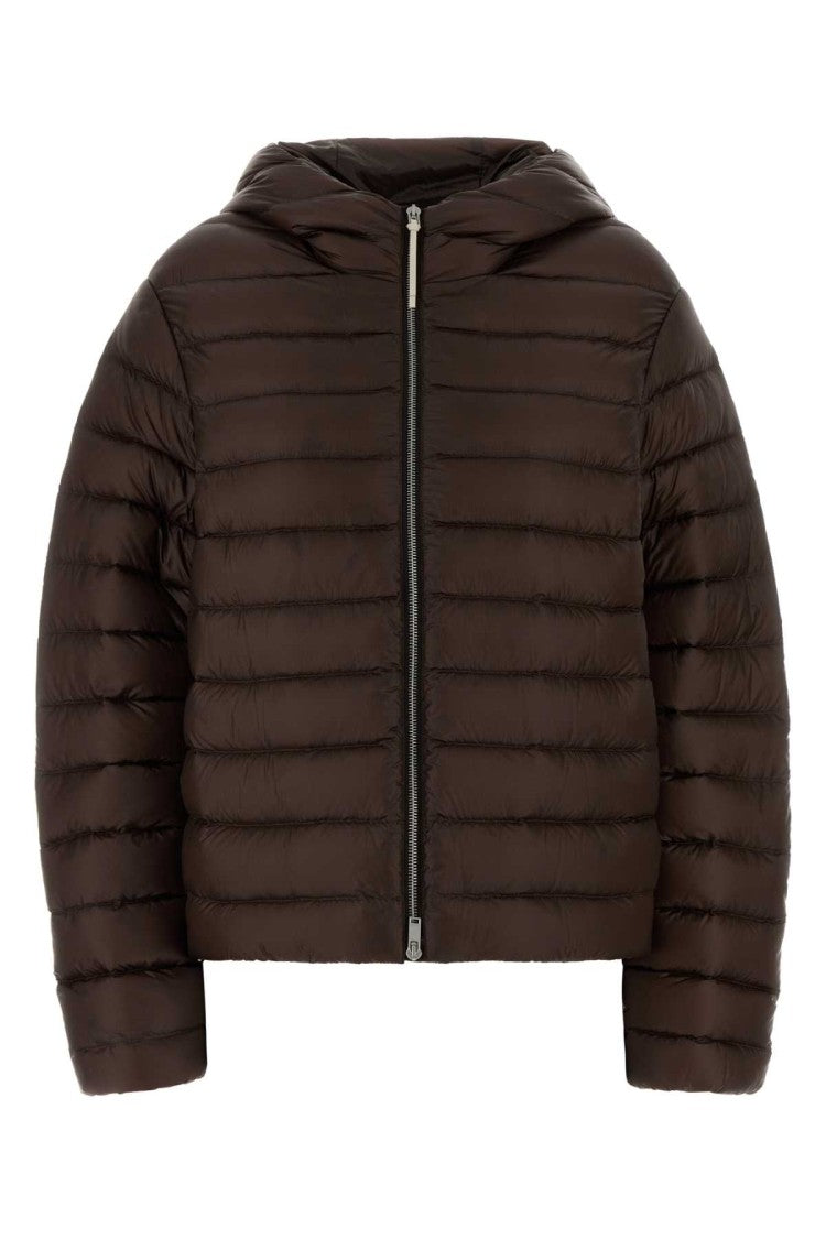 Jil Sander Brown Nylon Down Jacket