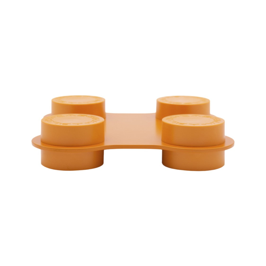 Cassina Square Orange Accessory With Cylindrical Protrusions