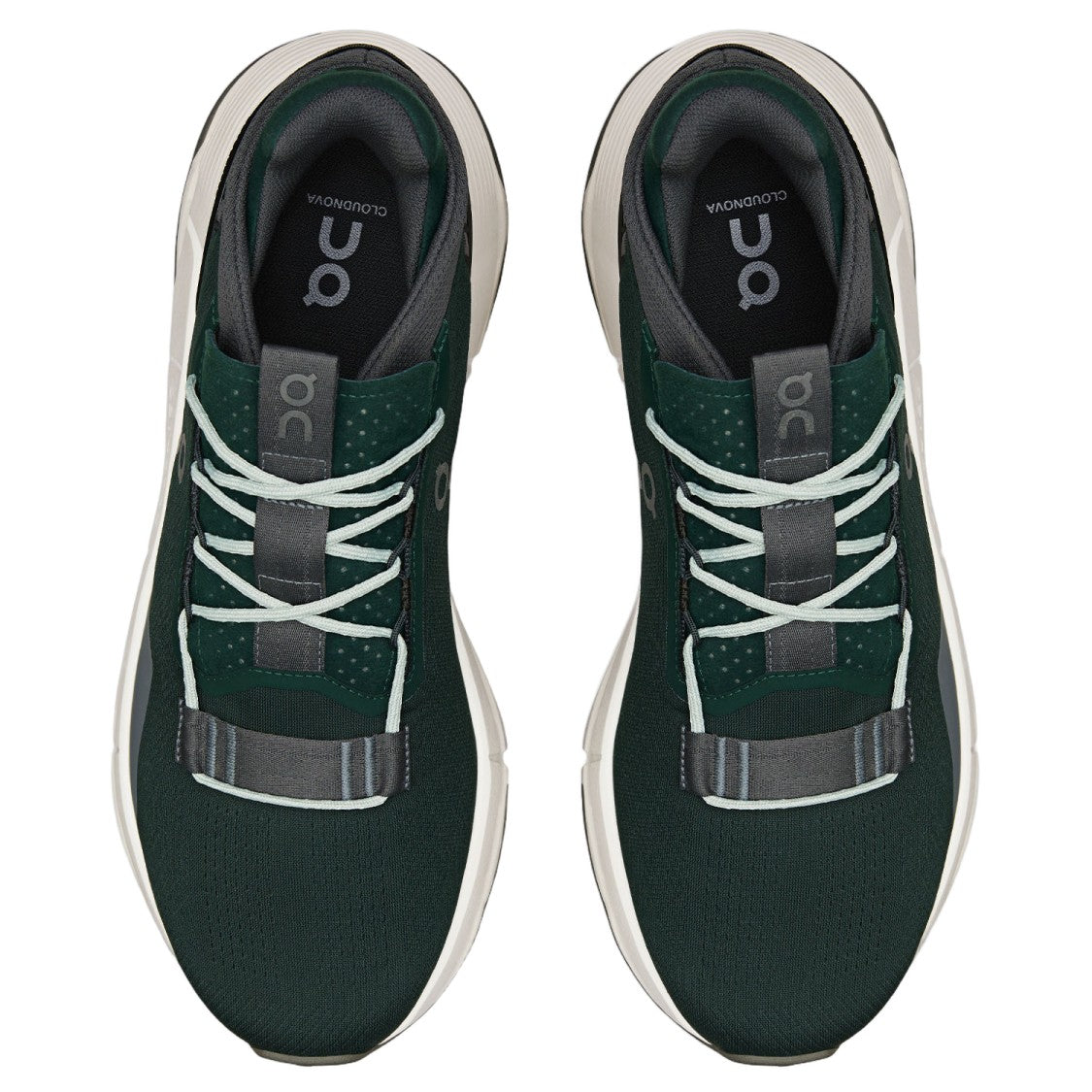 On Running Dark Green Stretch Nylon Sneakers