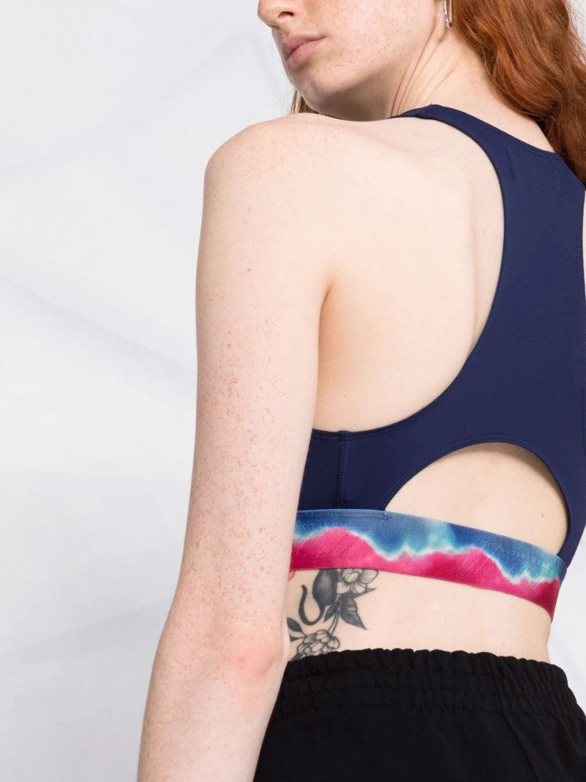 Msgm Tie-Dye Print Sports Bra