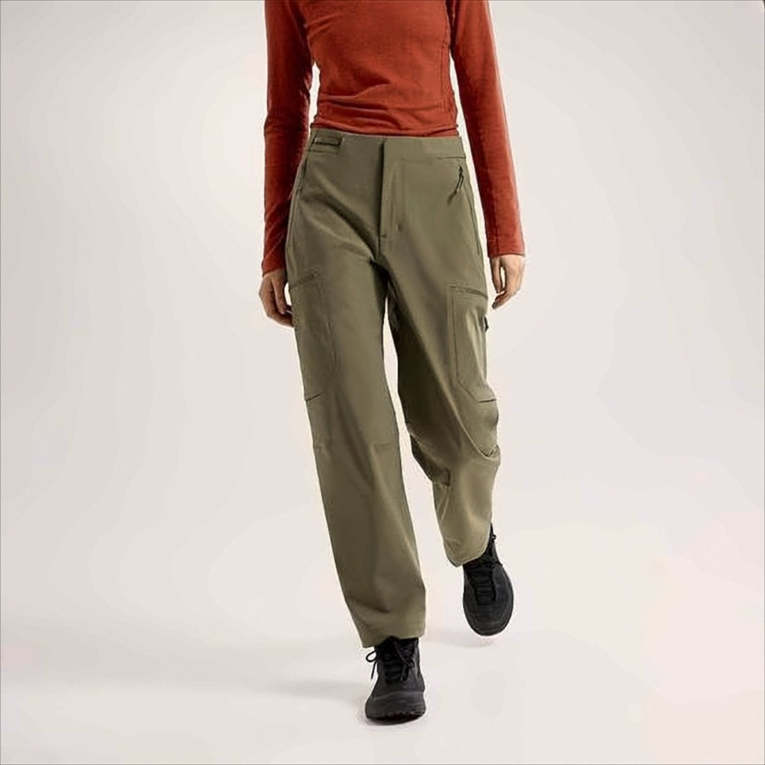 Arc'teryx Minimalist Brown Straight-Leg Pants With Zippered Pockets