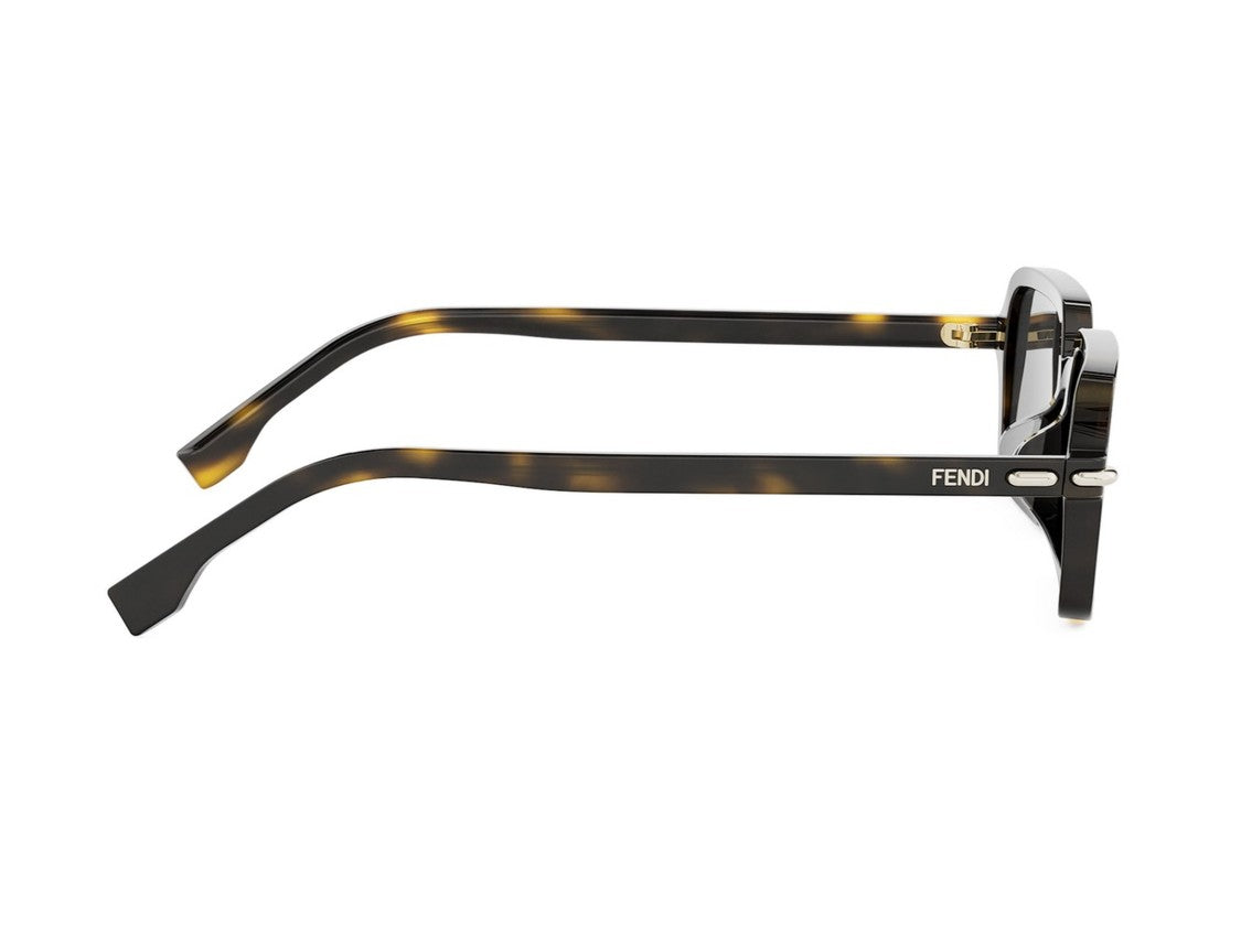 Fendi Fe40174f Oversized Tortoiseshell Square Sunglasses