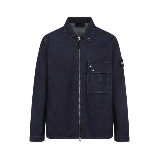 Stone Island Deep Indigo Flap Pocket Denim Jacket