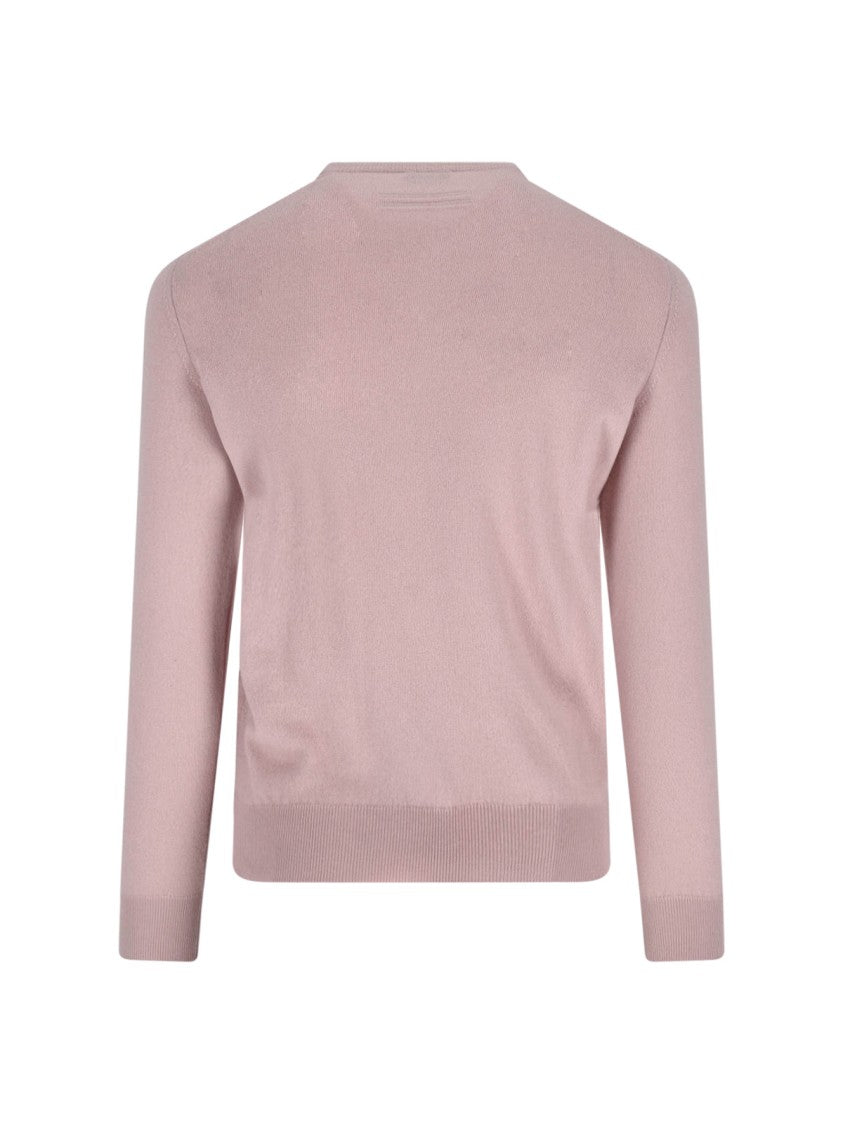 Zegna Crewneck Sweater – Pink