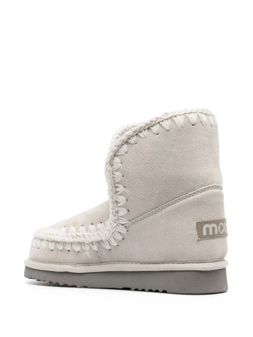 Mou Casual Ankle Boots With Decorative Stitching