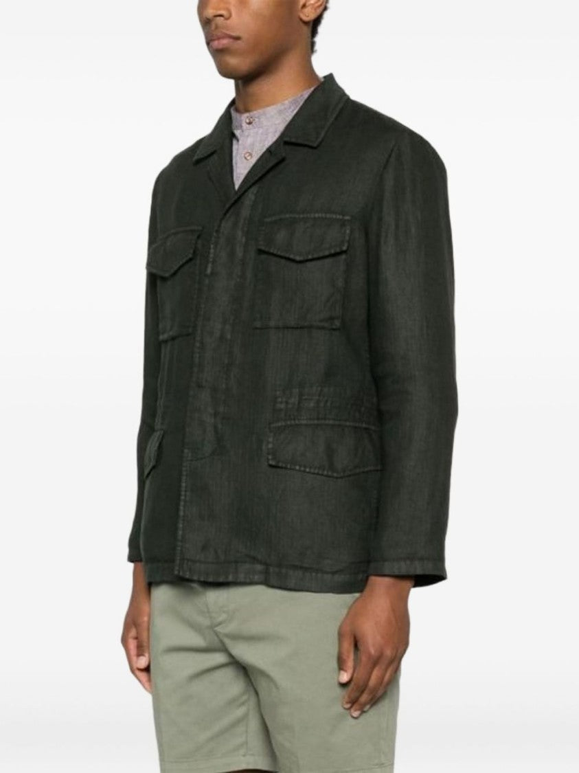 Boglioli Green Point Collar Utility Jacket