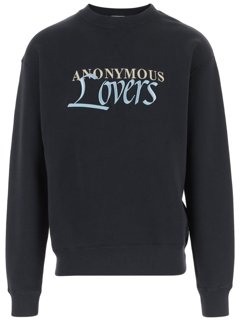 J. W. Anderson Crew Neck Cotton Sweatshirt With Embroidered Logo