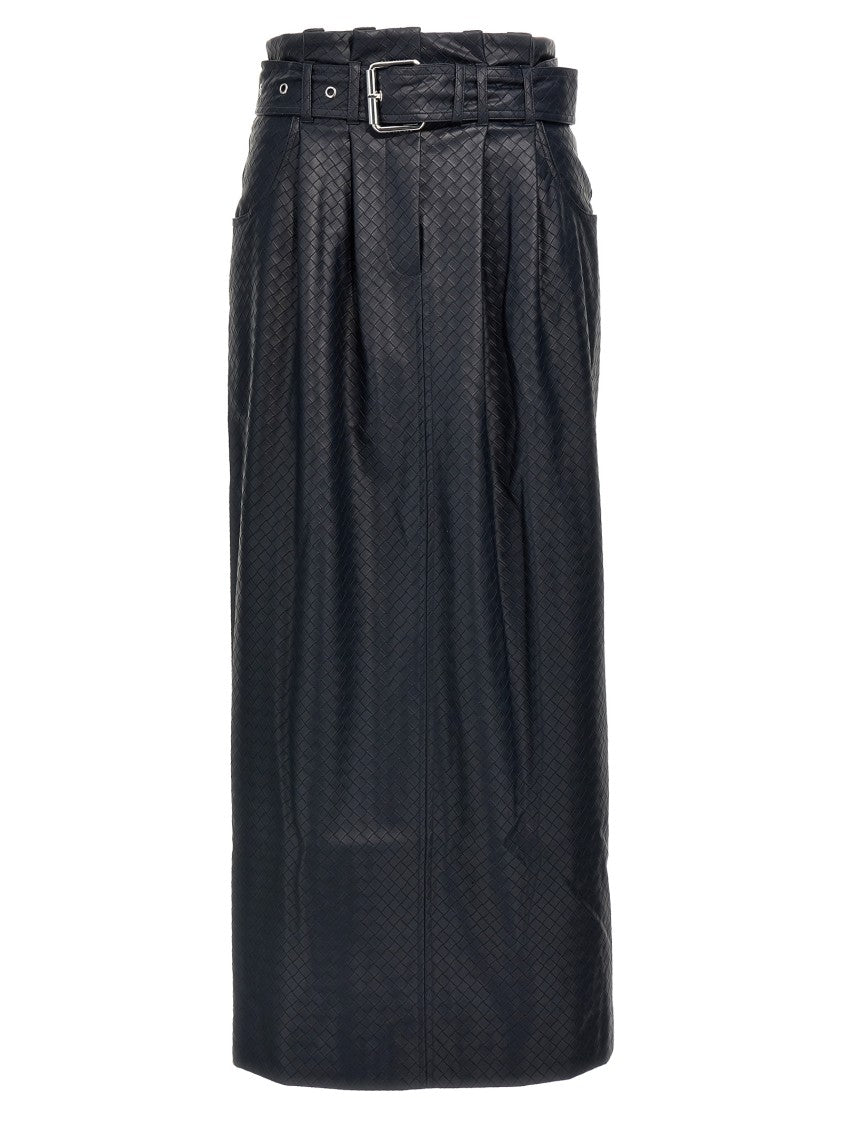 Rotate Birger Christensen Midi Paper Waist' Skirt