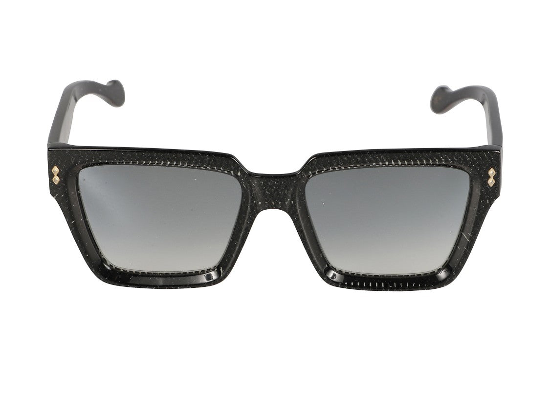 Kador Gold Fashion Glamour Oversized Square Gradient Sunglasses