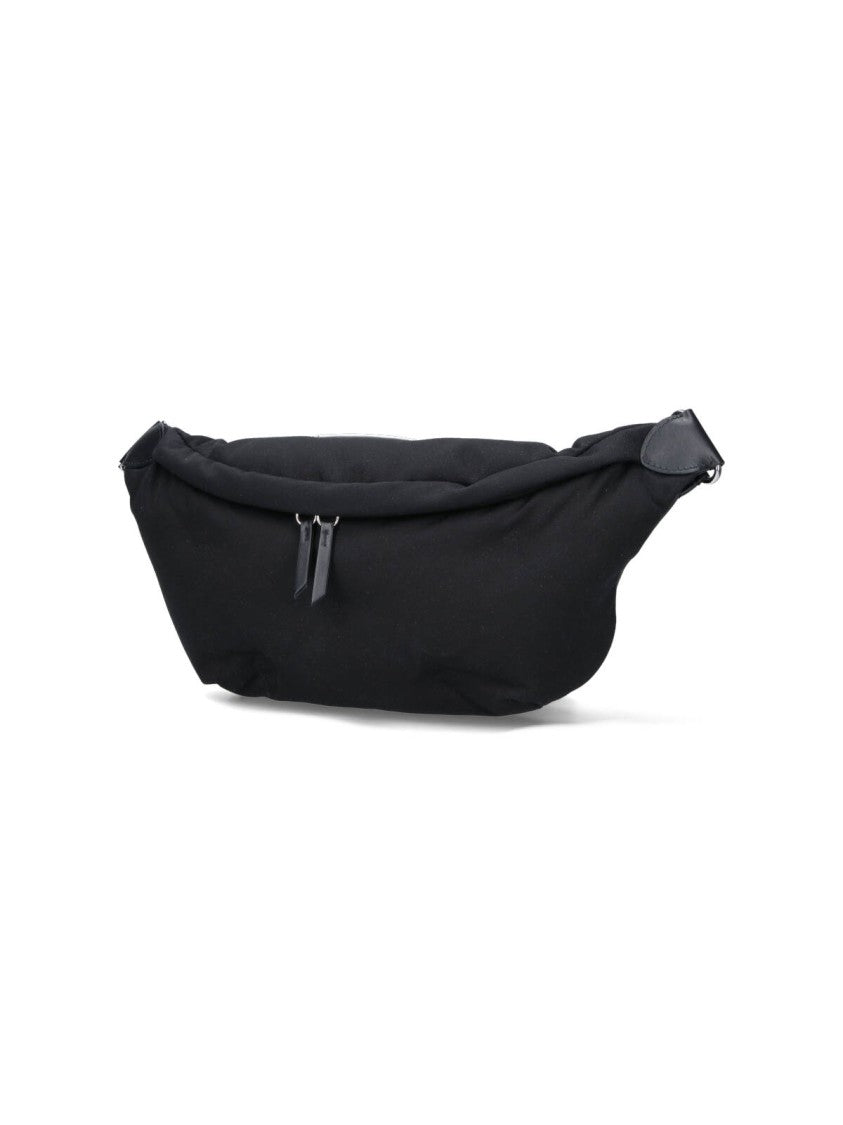 Maison Margiela Minimalist Black Waist Bag With Adjustable Strap