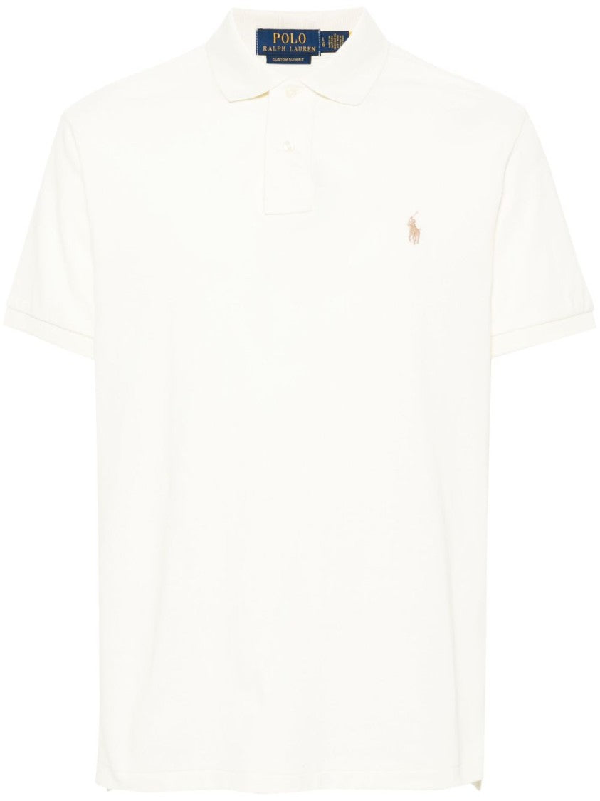 Polo Ralph Lauren Beige Classic Fit Polo Shirt With Traditional Collar