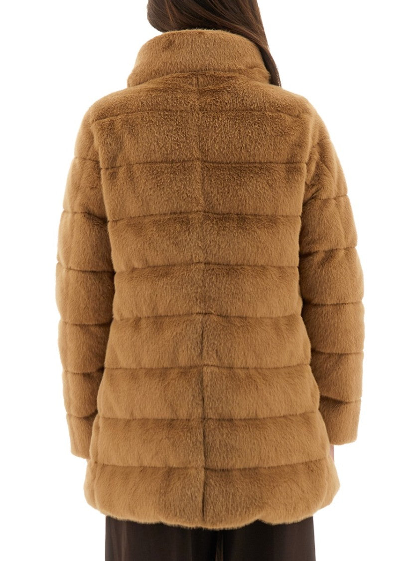 Herno Plush Eco Fur Down Jacket