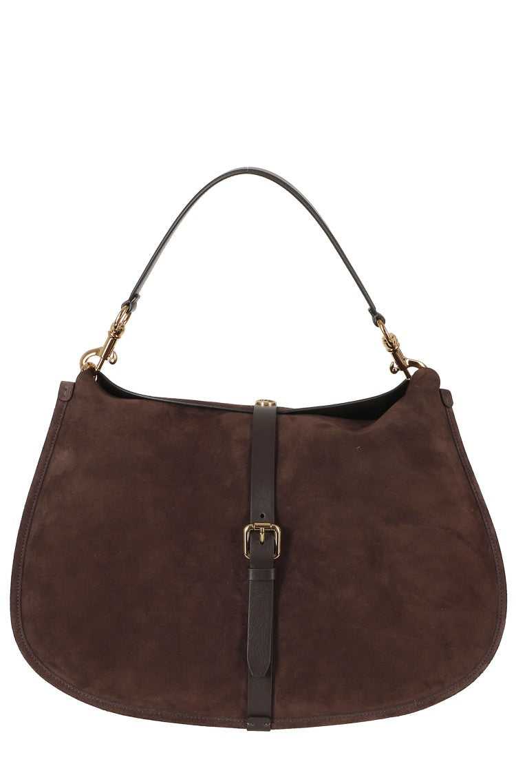 Etro Brown Pony Suede Crossbody Handbag