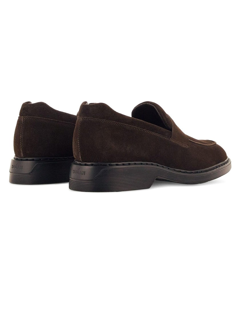 Hogan Suede Moccasin Loafers