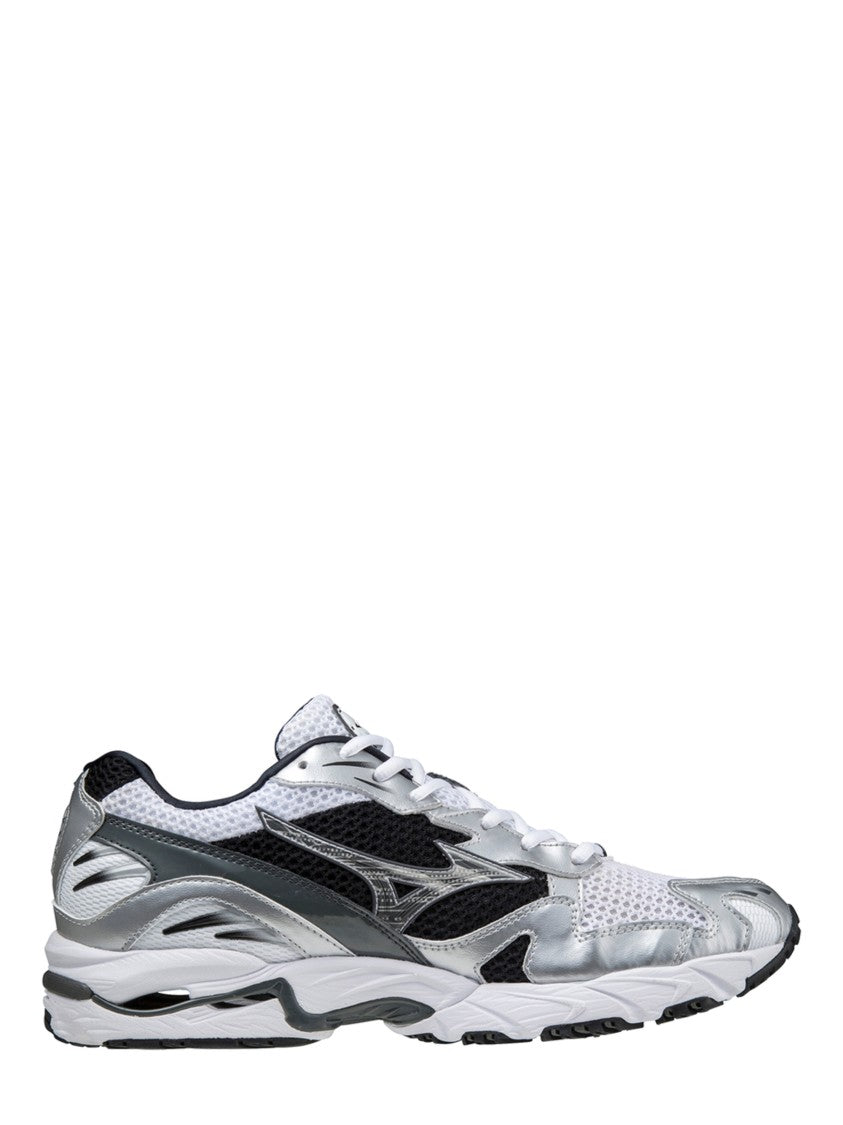 Mizuno Silver Panelled Mesh Sneakers