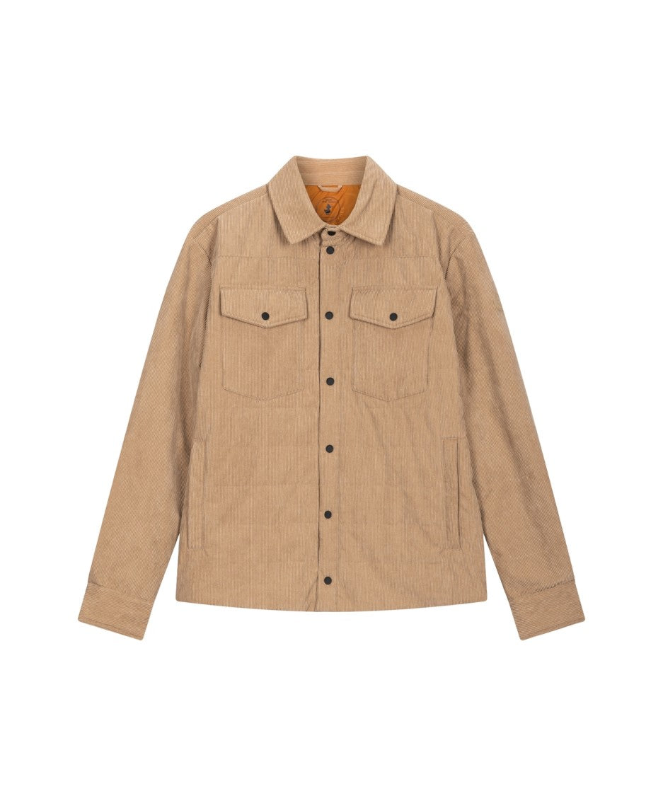 Save The Duck Quilted Corduroy Jacket With Kent Collar And Plumtech Insulation