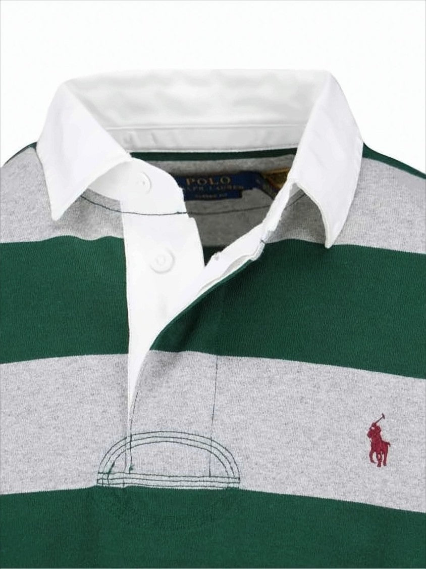 Polo Ralph Lauren Long-Sleeve Striped Polo Shirt With Classic Collar