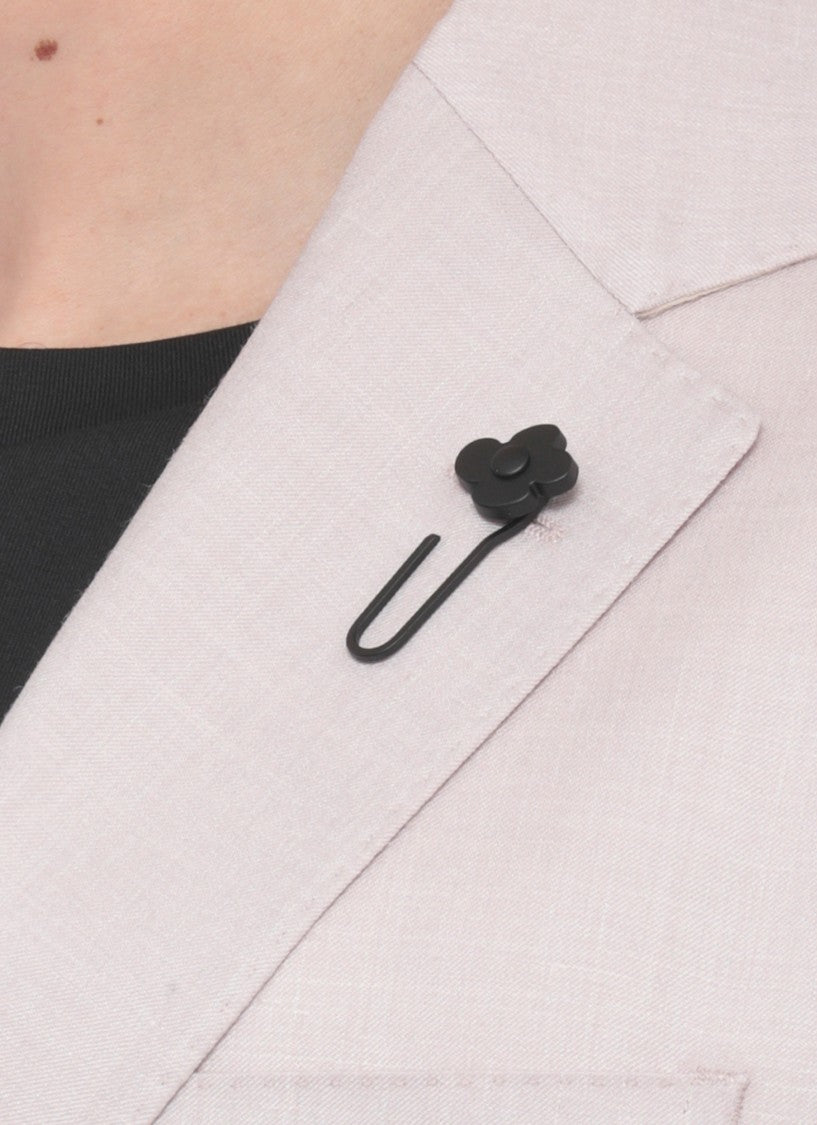 Lardini Pink Pin Lapel Wool-Blend Jacket