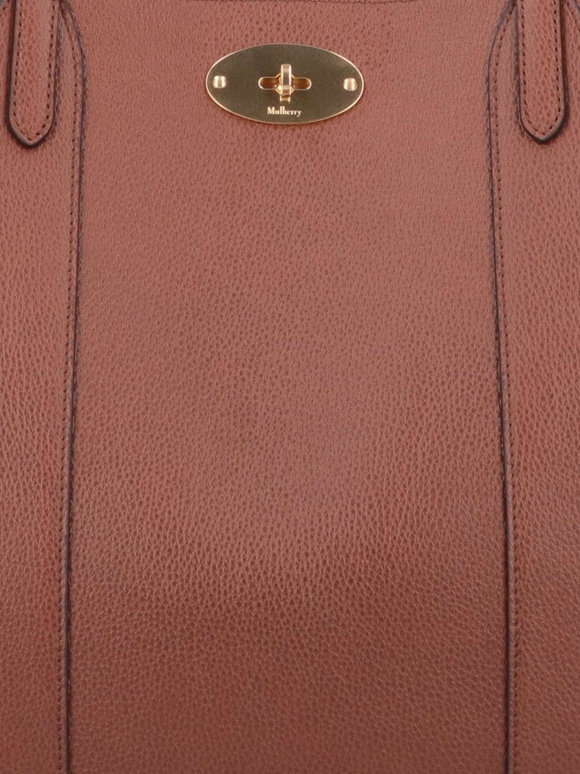 Mulberry Brown Bayswater Grain Leather Tote Bag