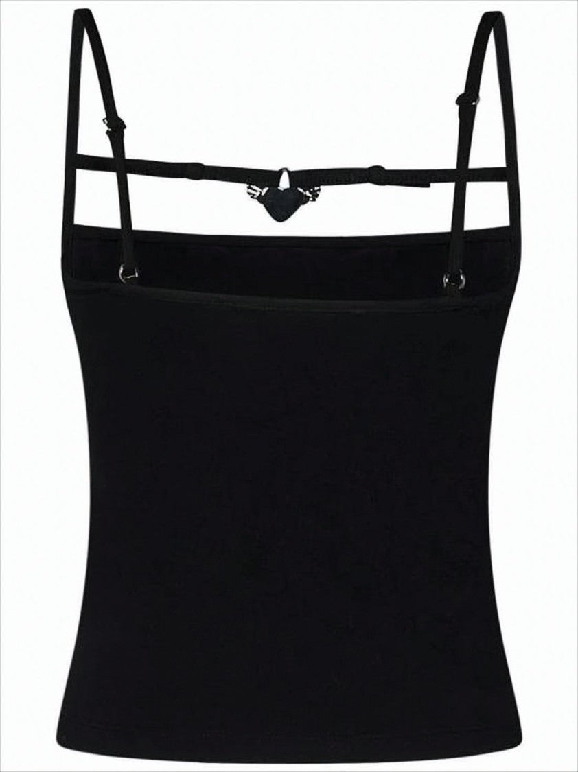 Ottolinger Fitted Sleeveless Top With Decorative Neckline Detail