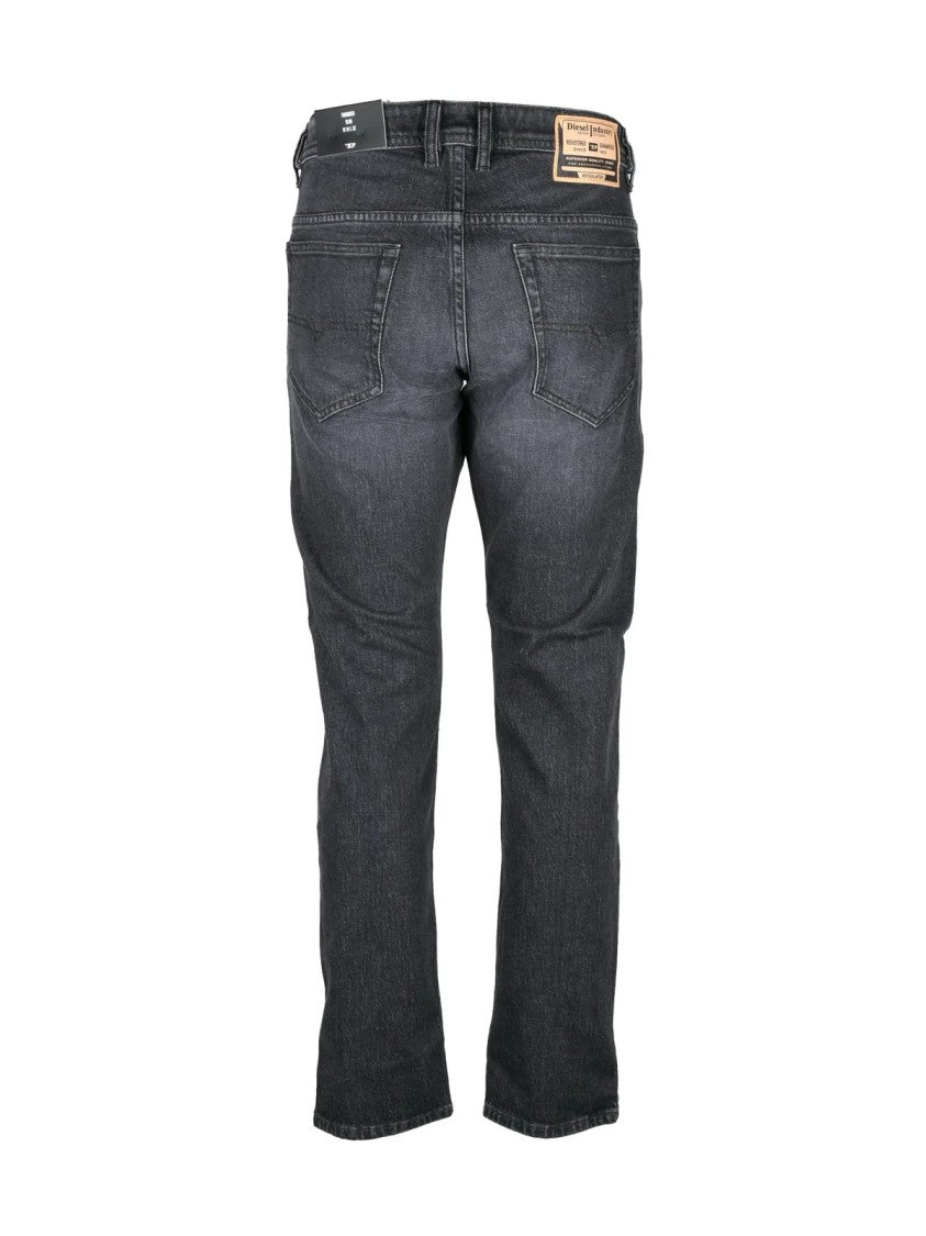 Diesel Black Straight Denim Jeans