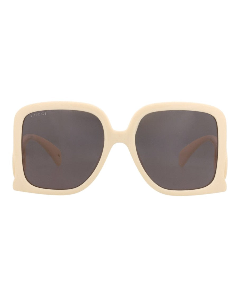 Gucci Bold Square-Frame Injection Sunglasses With Logo Accent