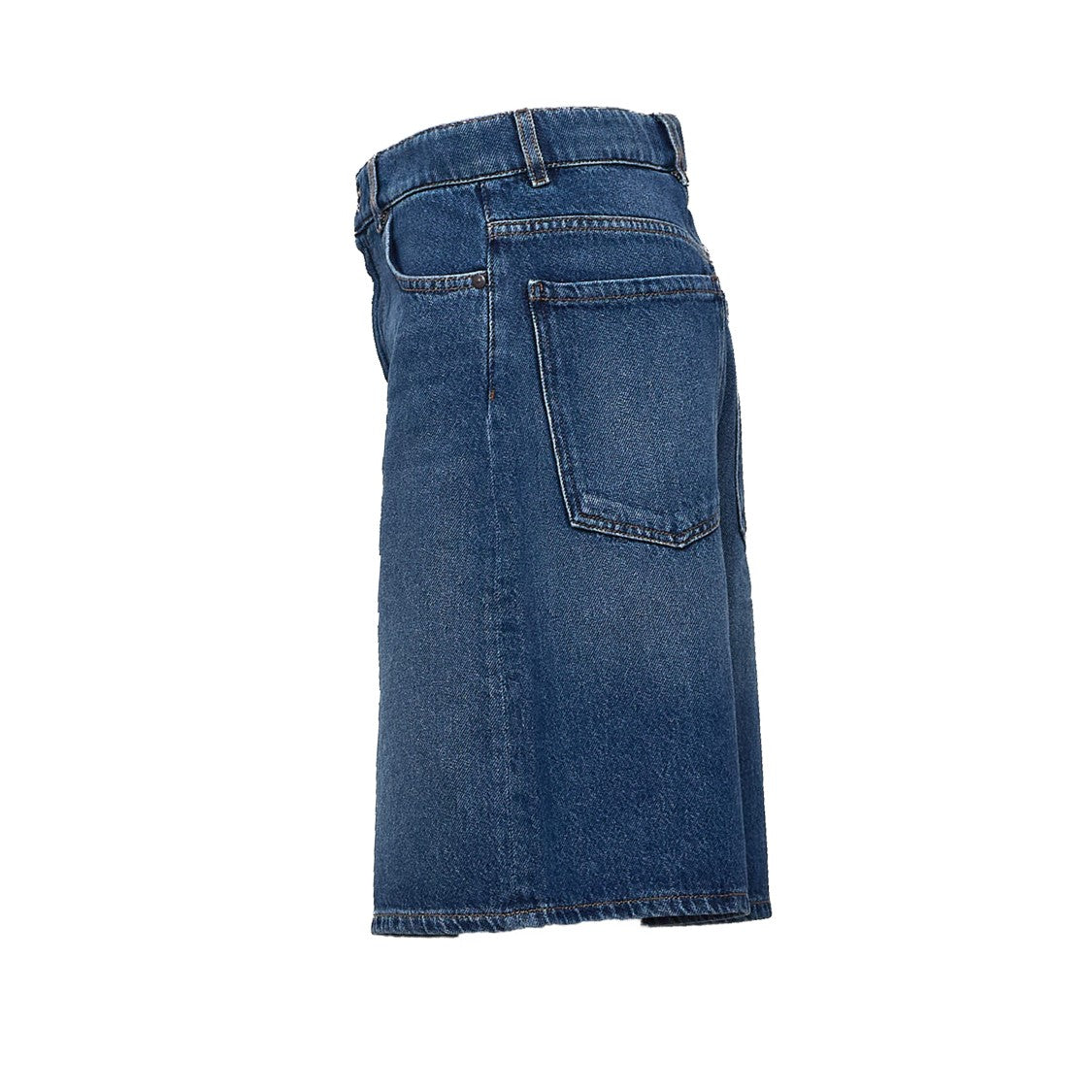 Max Mara Butterfly Detail Denim Regular-Fit Bermuda Shorts