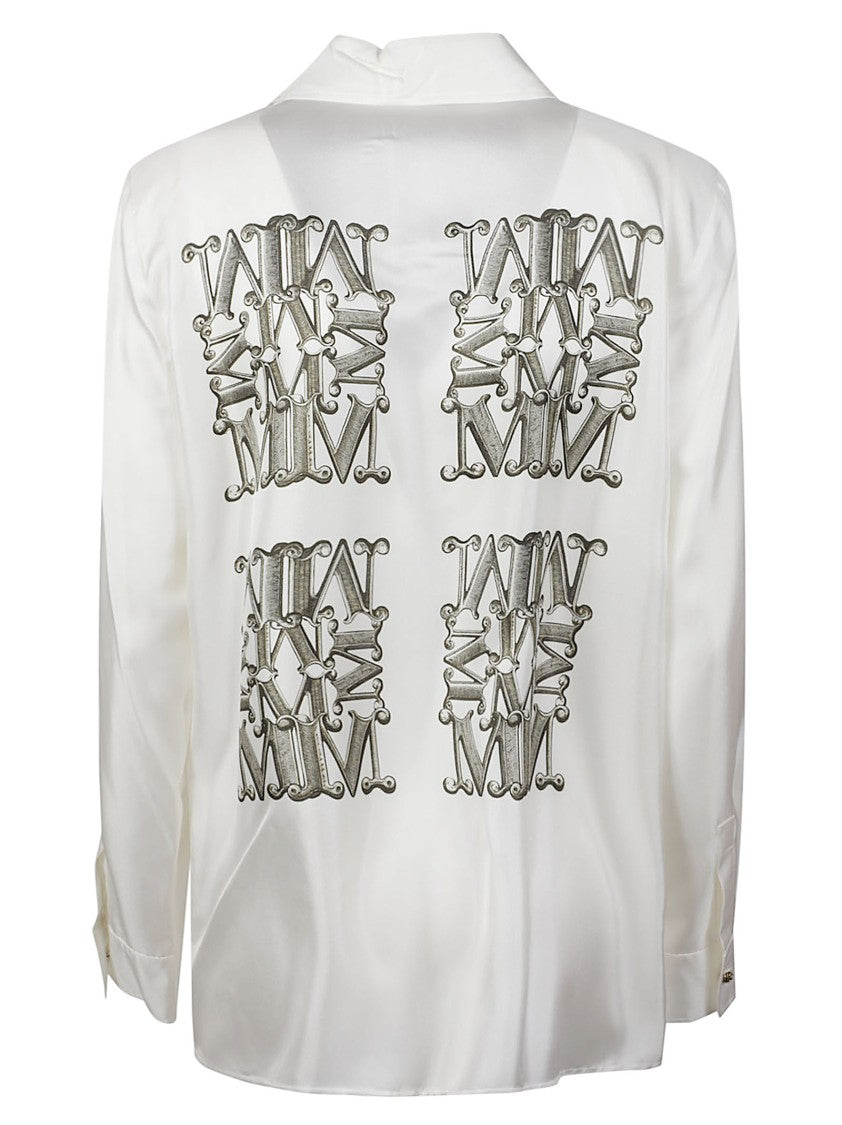 Max Mara Mxmfiltro Embroidered Silk Shirt
