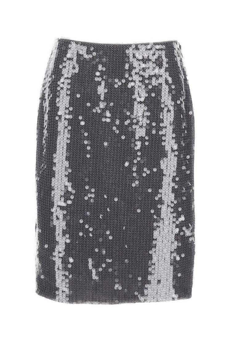 Rotate Birger Christensen Sequined Mesh Midi Skirt