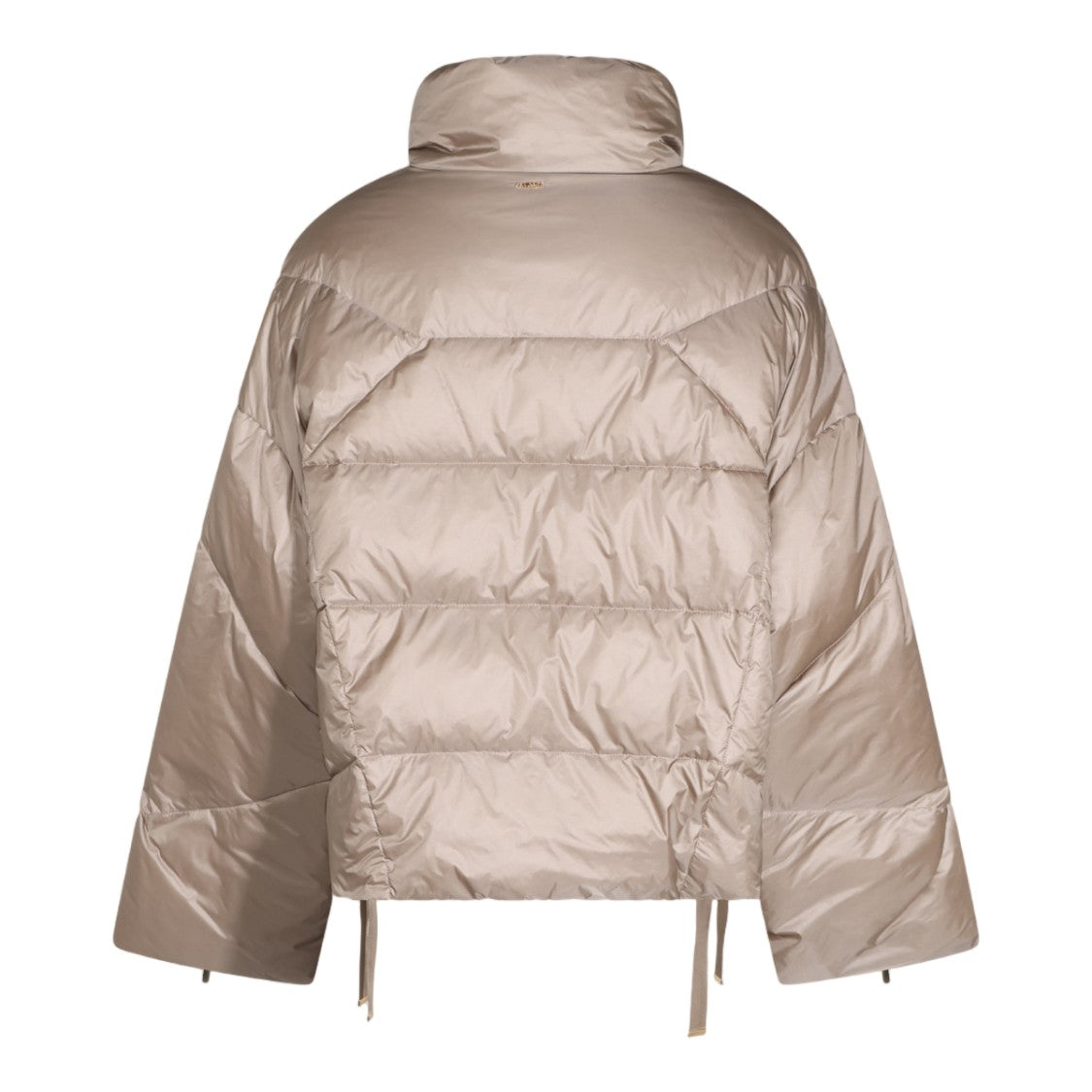Twin-Set Quilted High Collar Puffer Coat