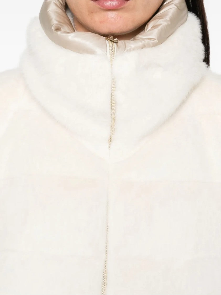 Herno Sleeveless Down Vest With High Collar